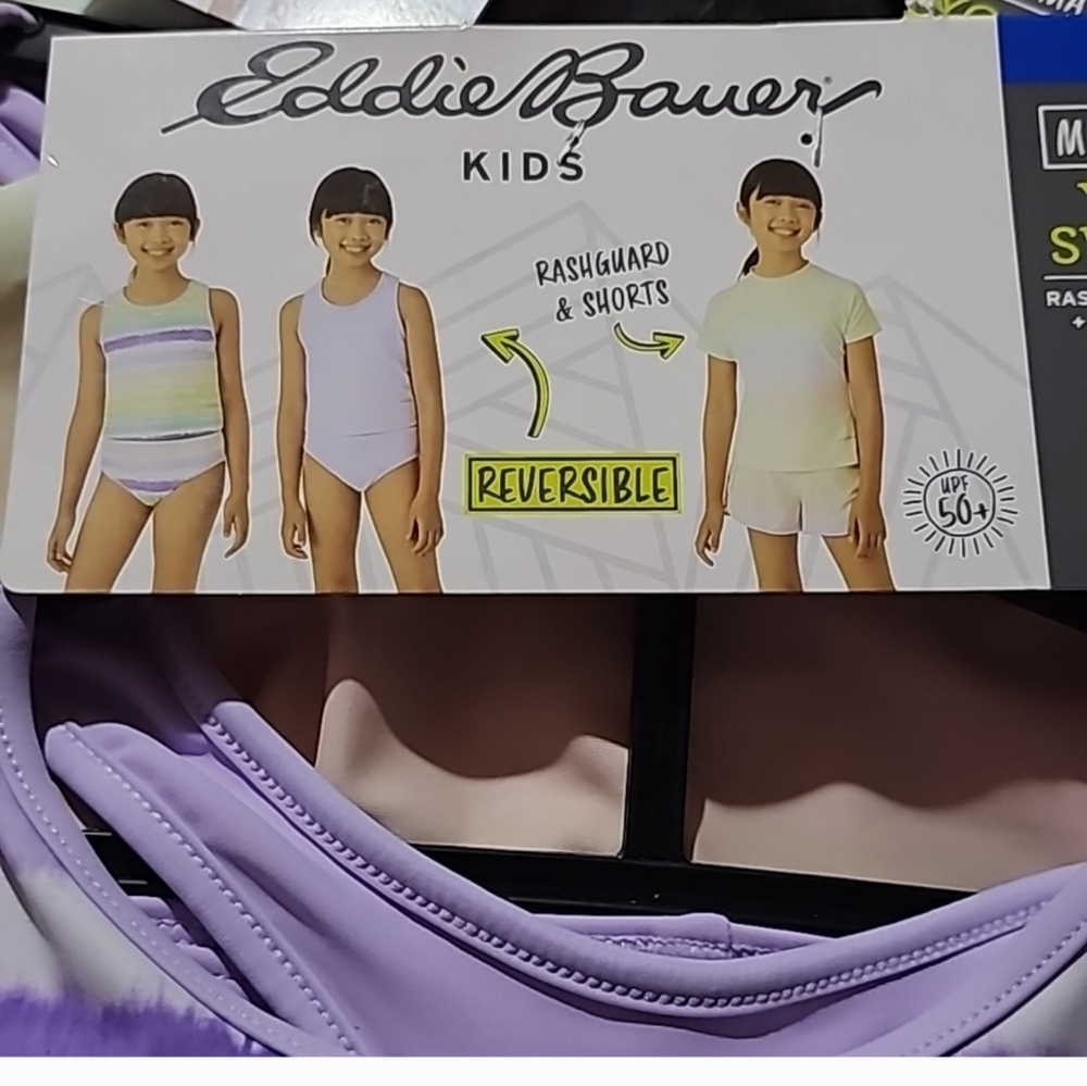 NWT Eddie Bauer 4 piece reversible swim suit/ tankini nwt - Picture 4 of 5